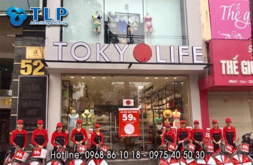 Hệ thống biển cửa hàng Tokyo Life - Bảng Hiệu Quảng Cáo Thượng Lâm - Công Ty TNHH Quảng Cáo Và In Thượng Lâm