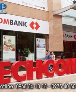 Biển quảng cáo ngân hàng Techcombank - Bảng Hiệu Quảng Cáo Thượng Lâm - Công Ty TNHH Quảng Cáo Và In Thượng Lâm