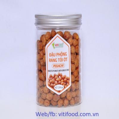 Đậu phộng rang tỏi ớt Pegachi 250gr