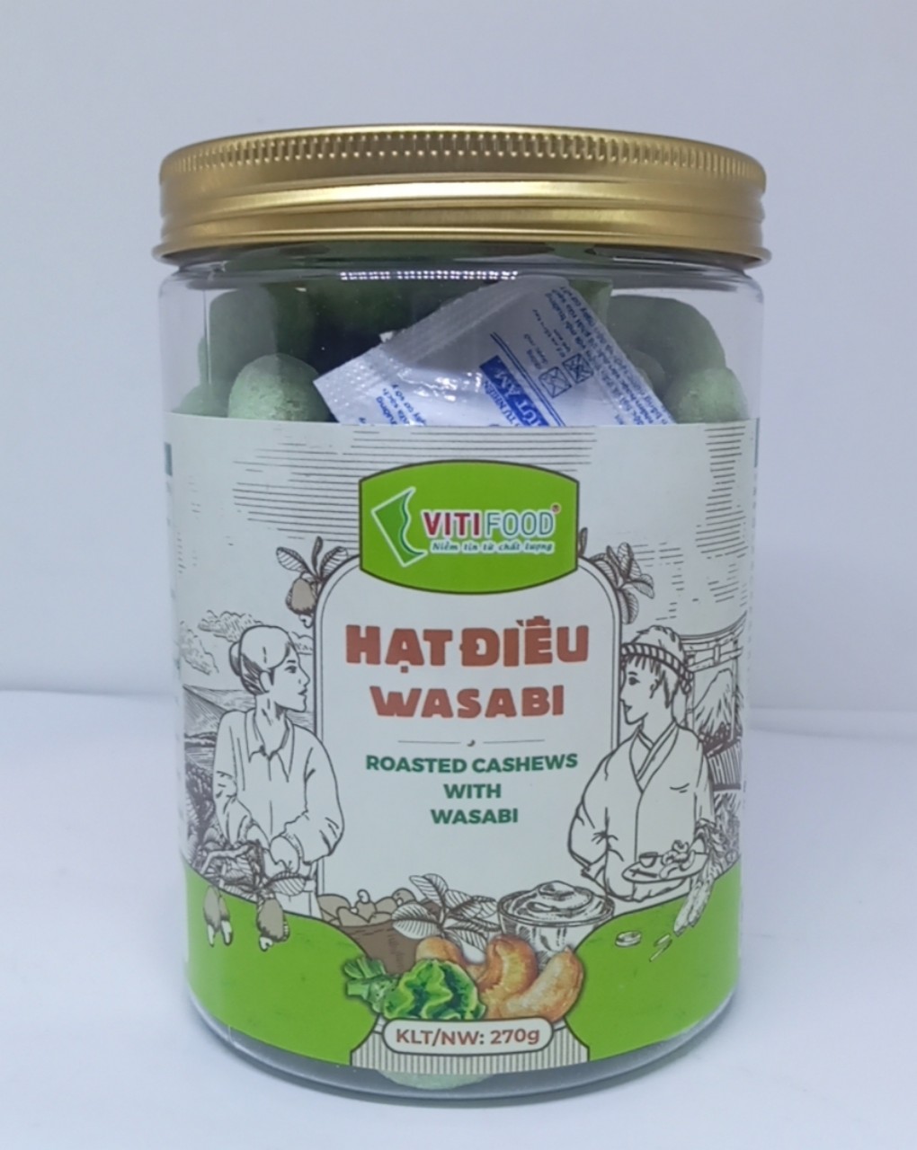 Hạt điều vị Wasabi 270gr