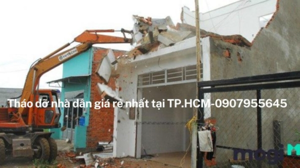 Phá dỡ công trình quận Bình Tân