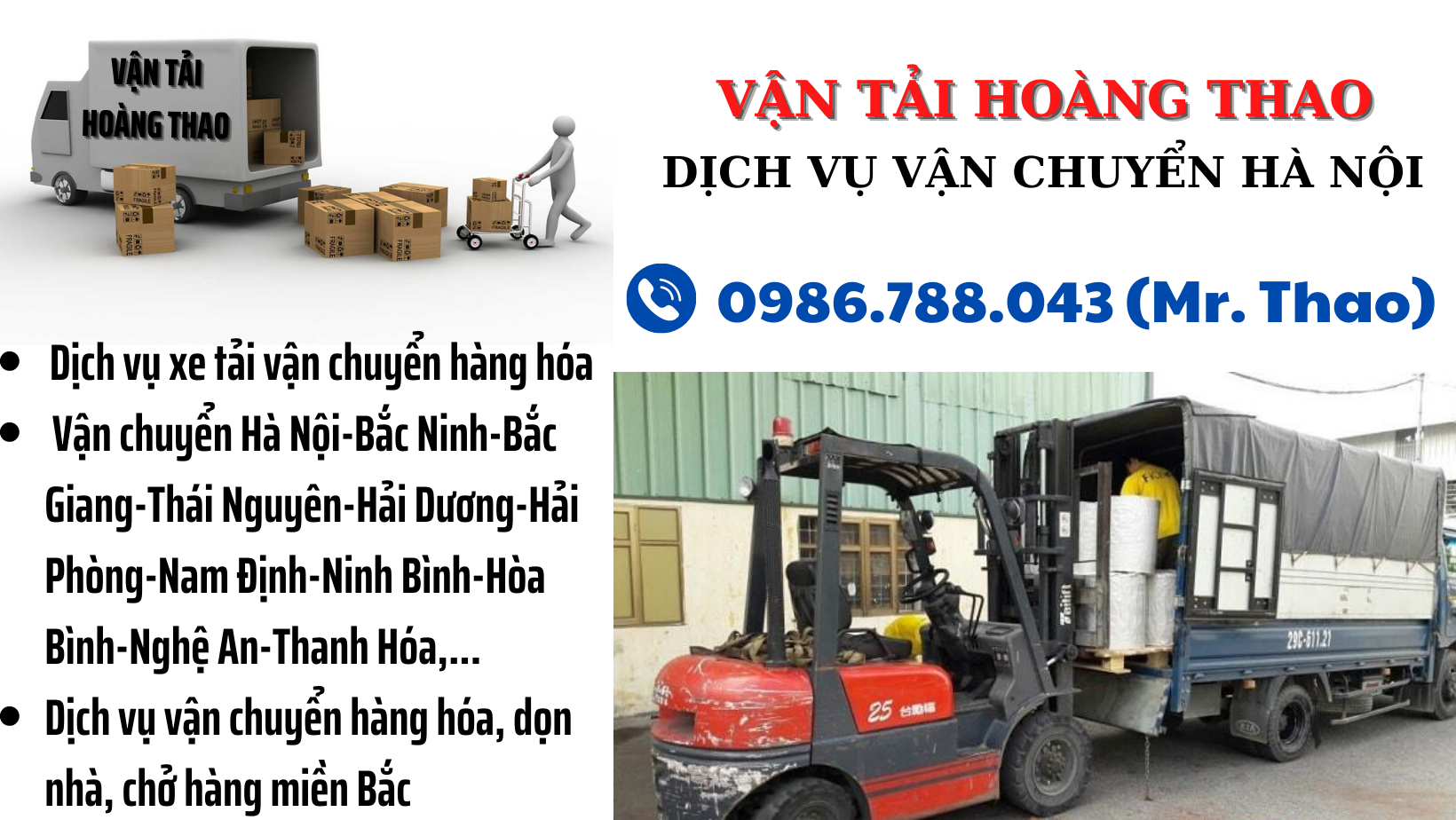 Cho thuê xe tải - Vận Tải Hoàng Thao - Công Ty TNHH Vận Tải Hoàng Thao