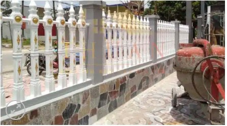Hàng rào bê tông kiểu Tài Phú - Vật Liệu Xây Dựng Chung Thuận - Con Tiện Hàng Rào Bê Tông Chung Thuận