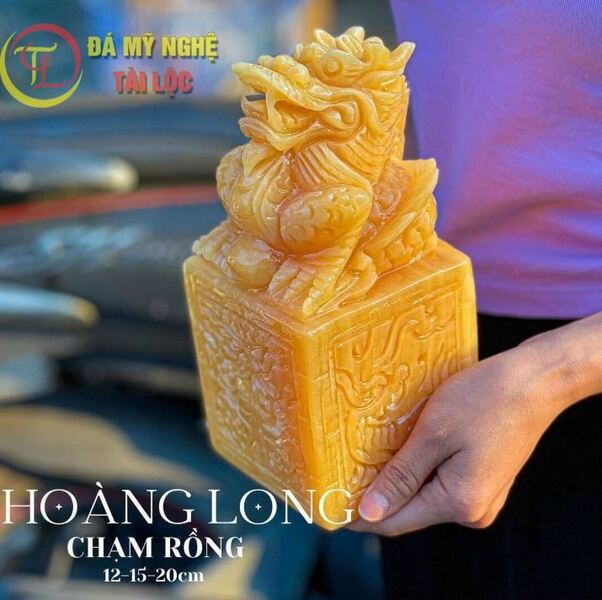 Ấn rồng phong thủy ngọc hoàng long