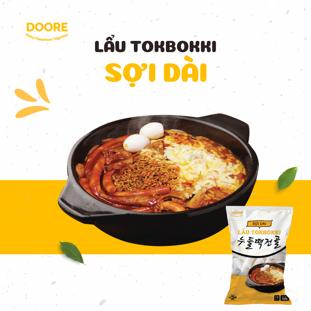 Lẩu Tokbokki sợi dài - Thực Phẩm Doore Foods - Công Ty TNHH Doore Foods