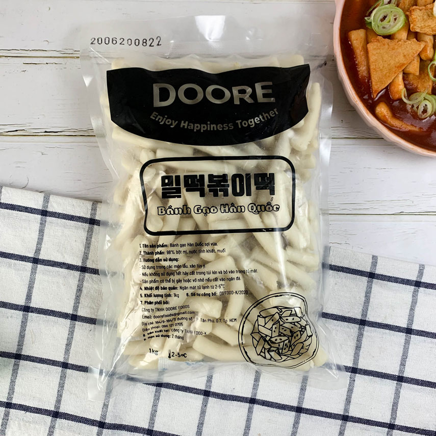Tokbokki hình thỏi - Thực Phẩm Doore Foods - Công Ty TNHH Doore Foods