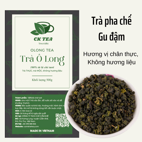 Trà Ô long CK Tea - Cẩm Khê Tea - Công Ty TNHH Chè Cẩm Khê