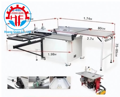 Máy cưa bàn trượt - Công Ty TNHH Thương Mại Dịch Vụ Sản Xuất Phát Triển Hoàng Quân