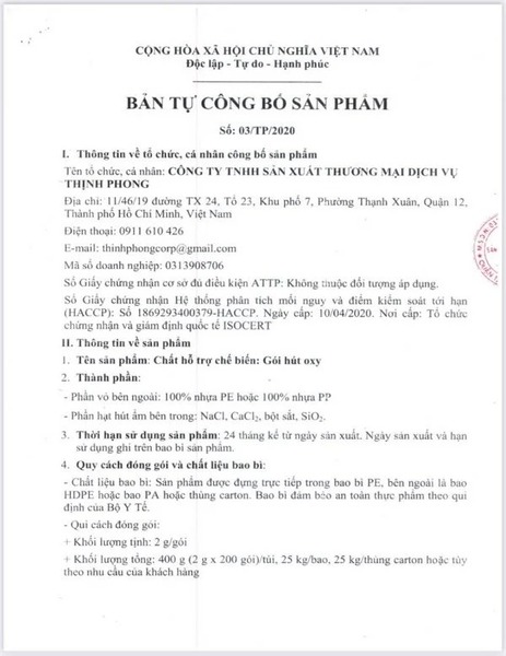 Công bố sản phẩm
