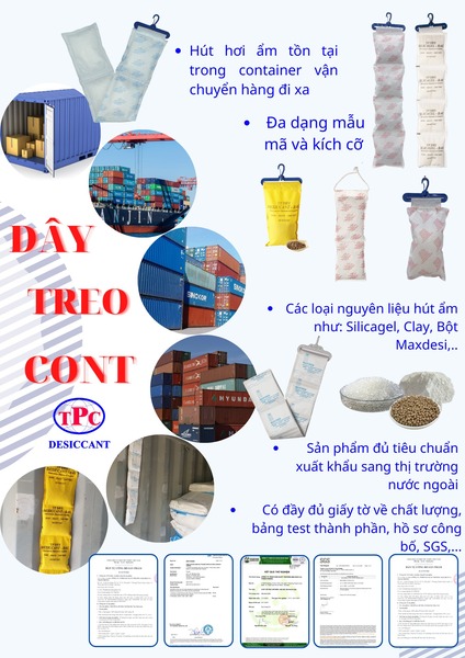 Gói hút ẩm container