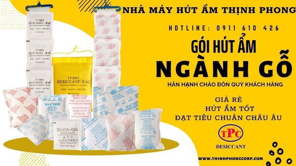 Gói hút ẩm bảo quản đồ gỗ, nội thất