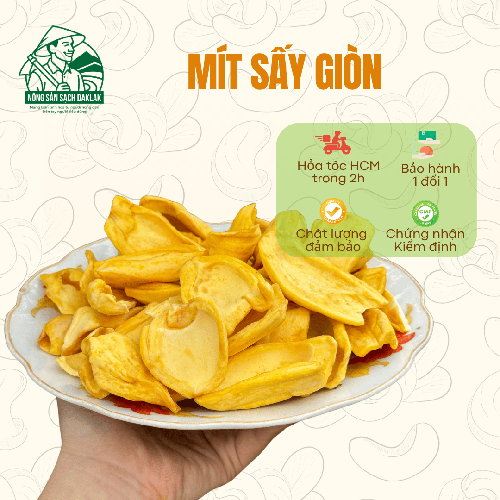 Mít sấy giòn nguyên miếng size lớn - Nông Sản Sạch Daklak - Công Ty TNHH Nông Sản Sạch Daklak