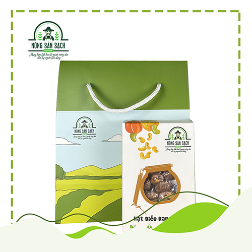Set 4 hộp hạt điều 300gram - Nông Sản Sạch Daklak - Công Ty TNHH Nông Sản Sạch Daklak