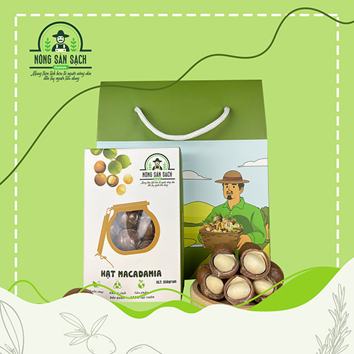 Set 4 hộp macca tách nứt 350gram - Nông Sản Sạch Daklak - Công Ty TNHH Nông Sản Sạch Daklak