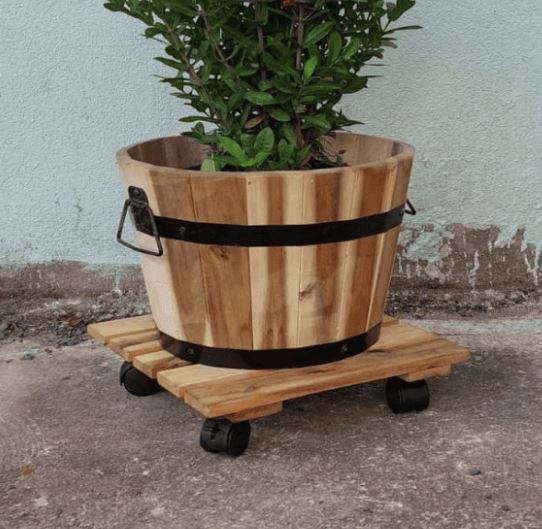 Bánh xe đẩy chậu cây