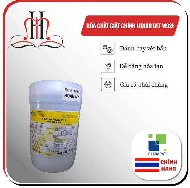 Hóa chất giặt chính - Công Ty TNHH Cung ứng Thiết Bị Khách Sạn Hoàn Mỹ