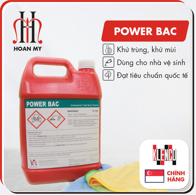 Hóa chất Power Bac - Công Ty TNHH Cung ứng Thiết Bị Khách Sạn Hoàn Mỹ