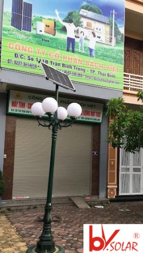 Cột đèn năng lượng mặt trời - Điện Năng Lượng Mặt Trời Bách Việt - Công Ty CP Bách Việt