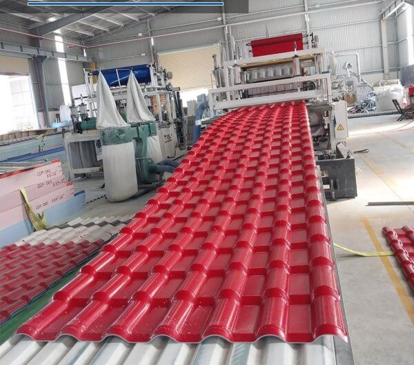 Tôn nhựa ASA/PVC 7 sóng đỏ - Ngói Nhựa Hà Đăng - Công Ty TNHH Tiếp Vận Hà Đăng