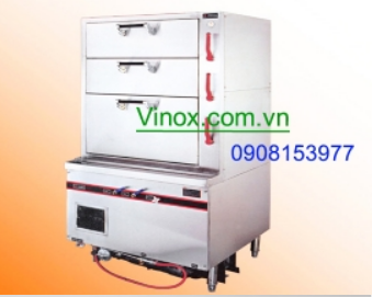 Tủ hấp công nghiệp 3 ngăn - Gia Công Inox - Công Ty Cổ Phần Quốc Tế Vinox