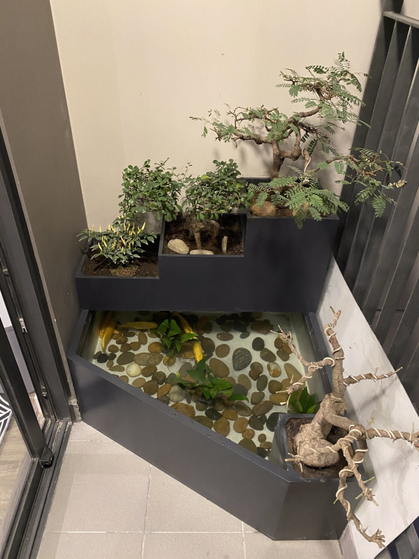 Chậu Composite tiểu cảnh thác nước