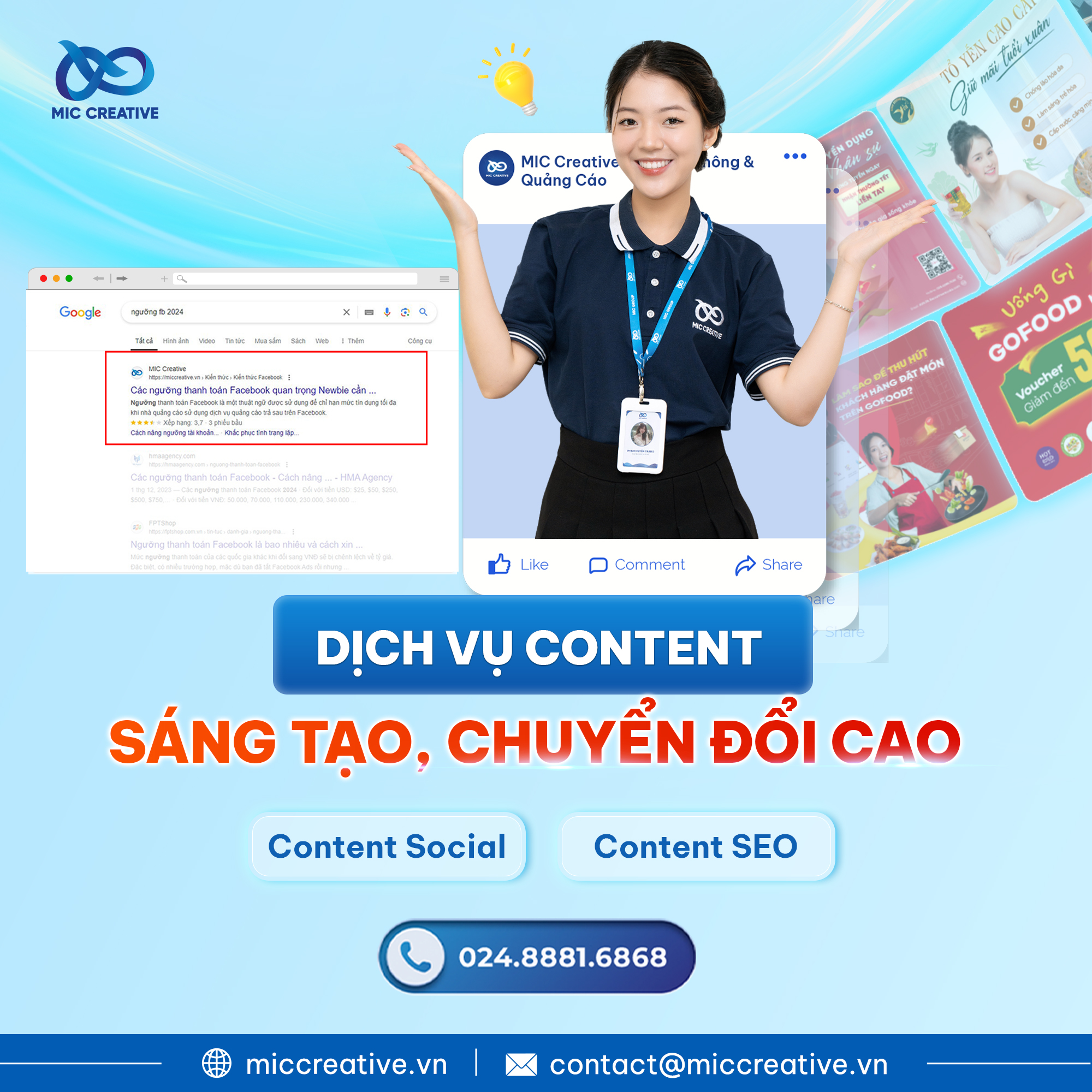 Dịch vụ content MIC Creative