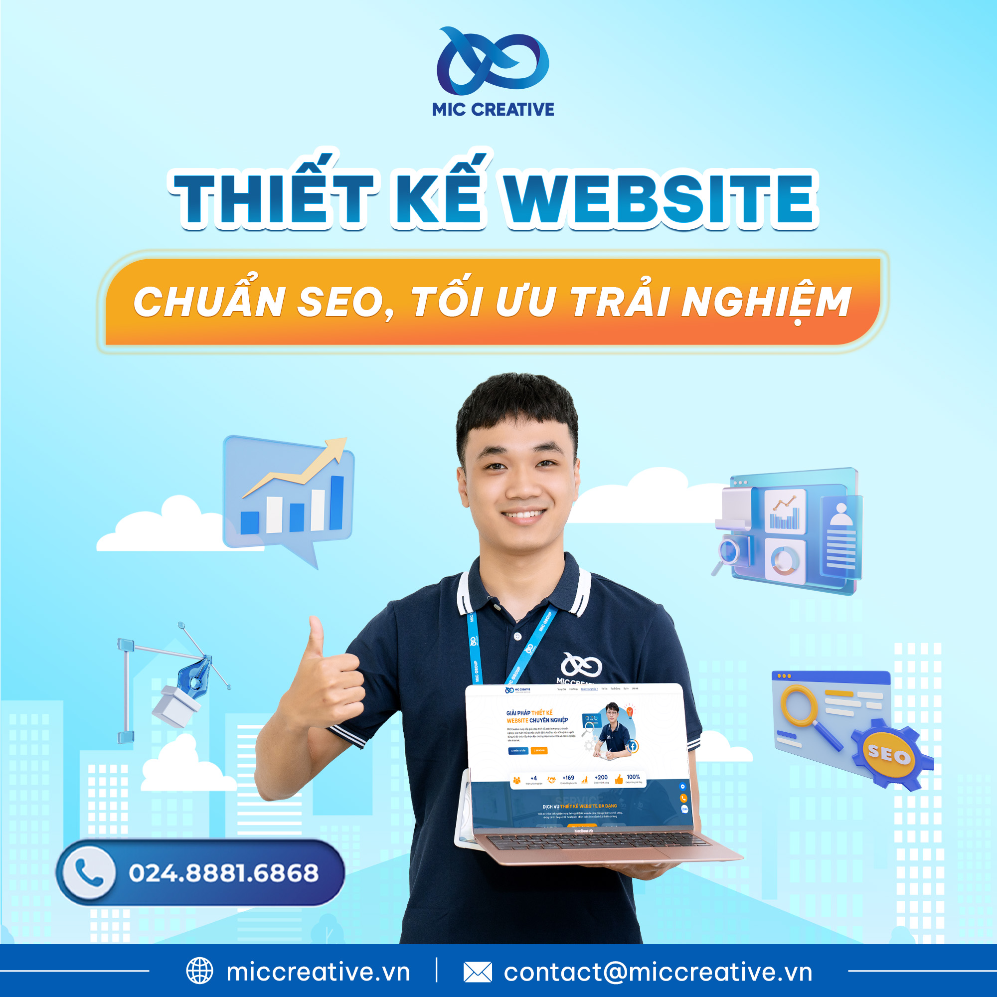 Thiết kế website MIC Creative