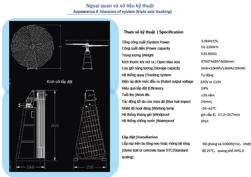 Hệ thống phát điện thái dương năng tự động - Công Ty Cổ Phần BAGA Việt Nam