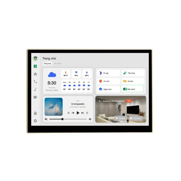 Màn hình điều khiển nhà thông minh Wallpad - SAIGON Smart Home - Công Ty Cổ Phần Xây Lắp Nhà Thông Minh Việt Nam