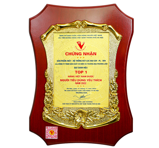 Top 1 Hàng Việt Nam được người dùng yêu thích 2022 - Động Cơ Điện Phương Linh - Công Ty TNHH Sản Xuất Cơ Điện & Thương Mại Phương Linh