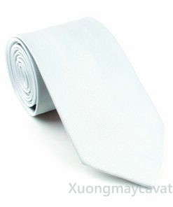 Cà vạt tròn màu trắng