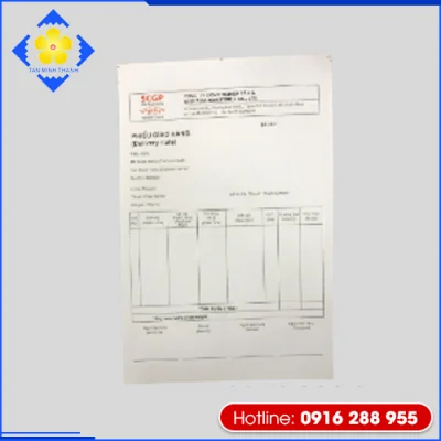 In phiếu giao nhận hàng - Hộp Cứng Cao Cấp Tân Minh Thạnh - Công Ty TNHH In Bao Bì - Sản Xuất - Thương Mại Tân Minh Thạnh