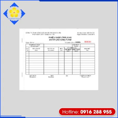 In phiếu nhập trả kho - Hộp Cứng Cao Cấp Tân Minh Thạnh - Công Ty TNHH In Bao Bì - Sản Xuất - Thương Mại Tân Minh Thạnh