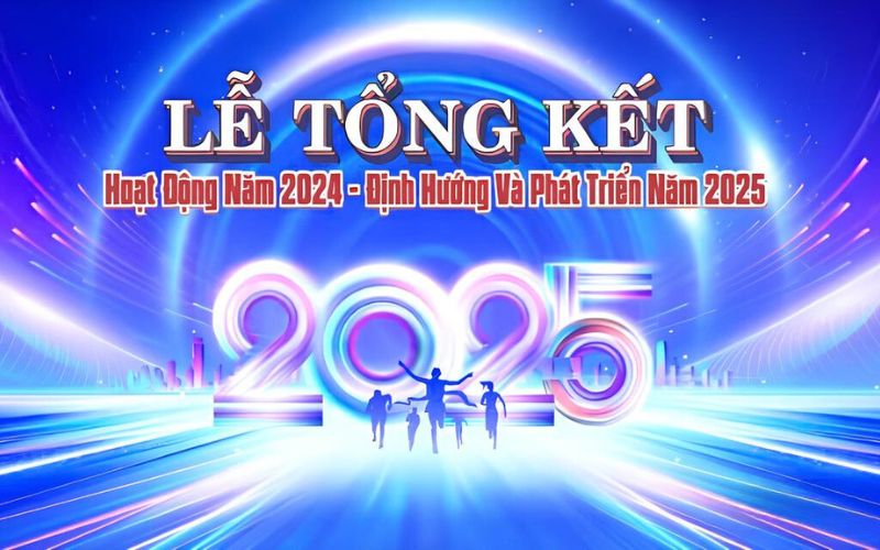 Mẫu backdrop tiệc tất niên