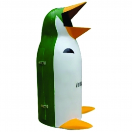 Thùng rác composite chim cánh cụt lớn - Công Ty TNHH MTV Thương Mại Dịch Vụ Thế Gia