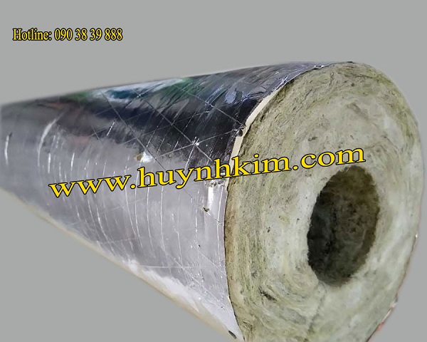 Bông khoáng ống giấy bạc - Chi Nhánh - Công Ty TNHH Cách Nhiệt Và ống Gió Huỳnh Kim
