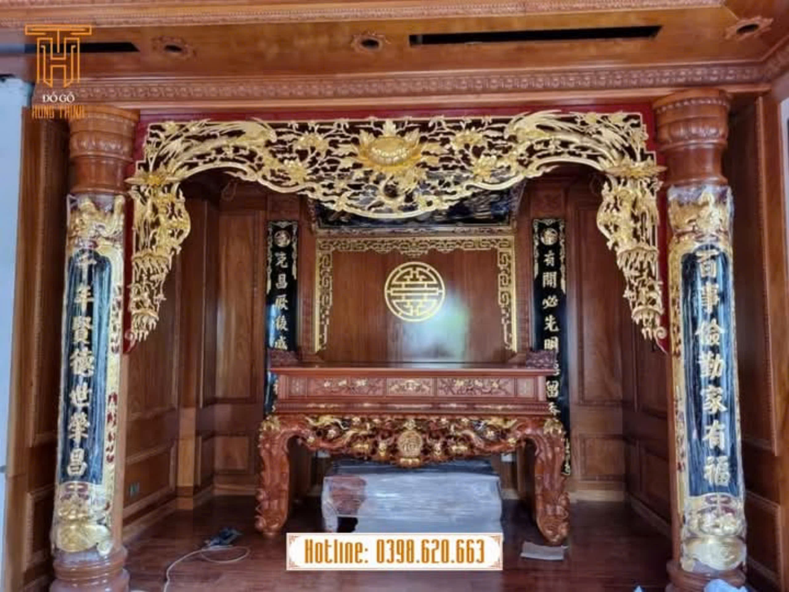 Phòng thờ gỗ - Đồ Gỗ Mỹ Nghệ Cao Cấp Hưng Thịnh