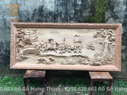 Tranh vinh quy bái tổ - Đồ Gỗ Mỹ Nghệ Cao Cấp Hưng Thịnh