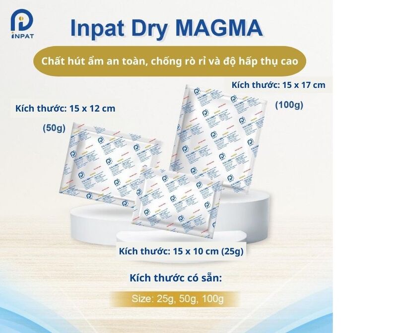 Gói hút ẩm Inpat dry magma - Hạt Chống ẩm Inpat - Công Ty TNHH Inpat (VietNam)