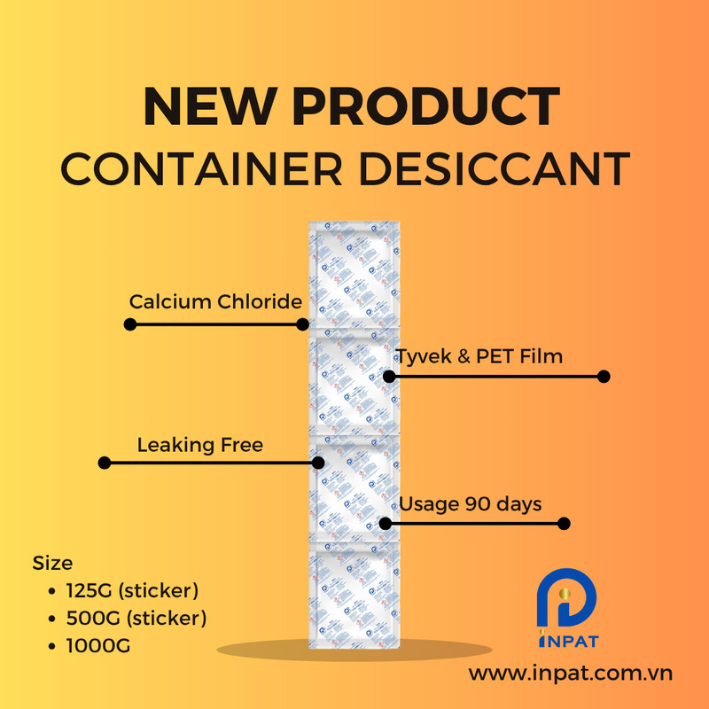 Túi hút ẩm Container desiccant - Hạt Chống ẩm Inpat - Công Ty TNHH Inpat (VietNam)