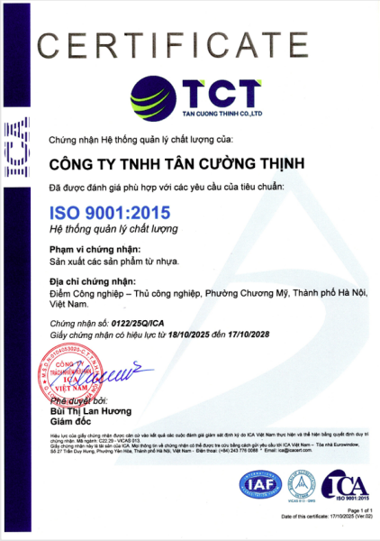 Chứng nhận ISO 9001:2015