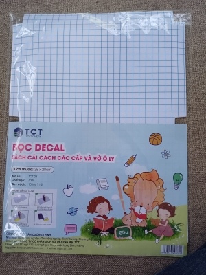 Decal bọc vở