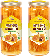 Mật ong bánh tổ 2 lọ x 500gr