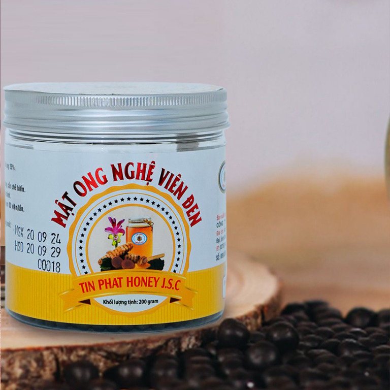 Mật ong nghệ viên đen hũ 100gr - Mật Ong Tín Phát - Công Ty Cổ Phần Mật Ong Tín Phát