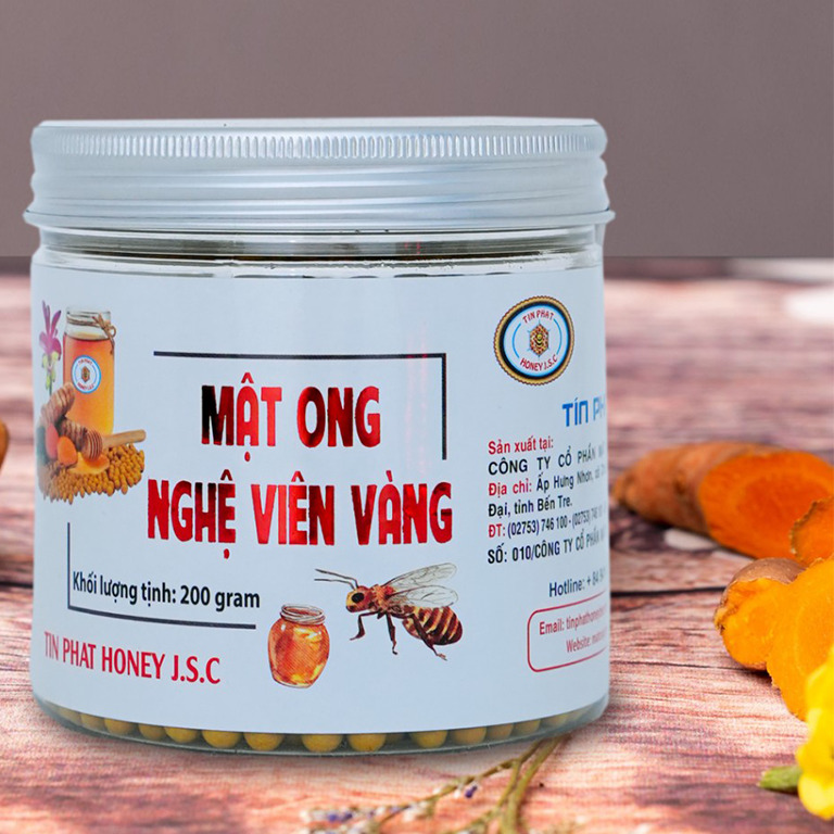 Mật ong nghệ viên vàng hũ 100gr - Mật Ong Tín Phát - Công Ty Cổ Phần Mật Ong Tín Phát