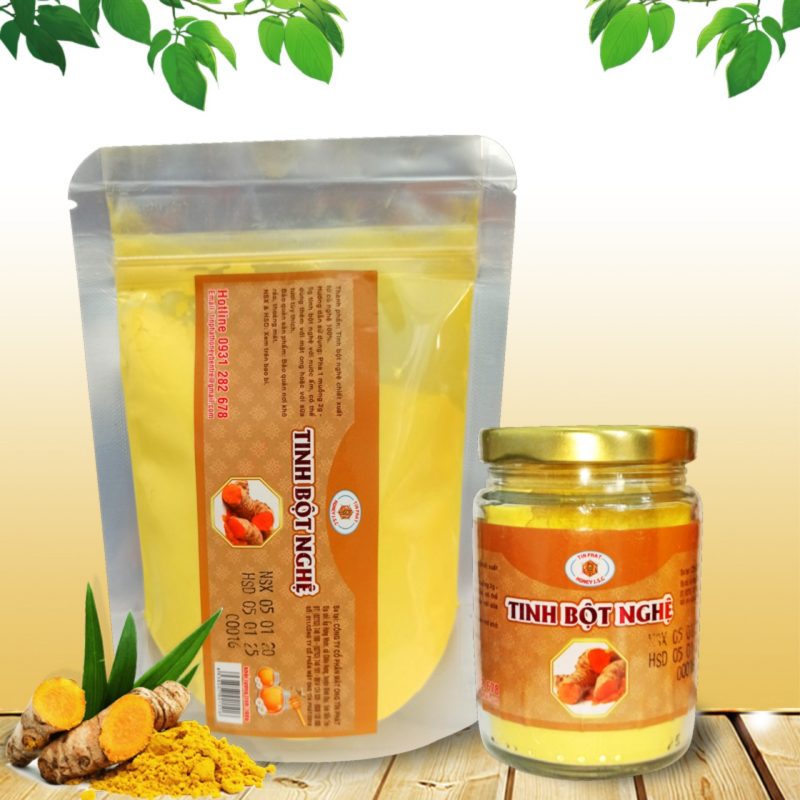 Tinh bột nghệ vàng túi 500gr - Mật Ong Tín Phát - Công Ty Cổ Phần Mật Ong Tín Phát