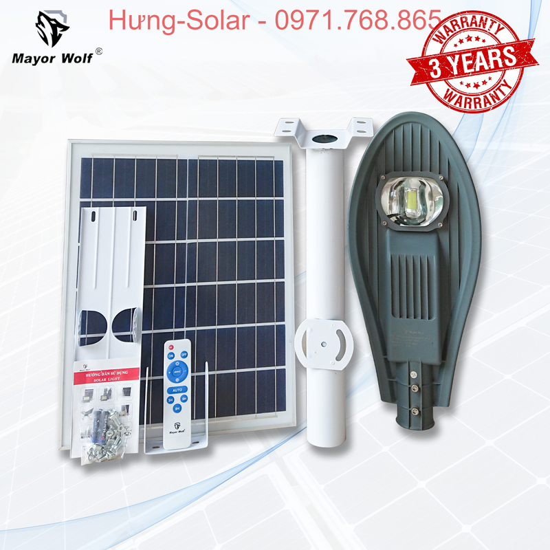 Đèn đường năng lượng mặt trời 50W - Camera Kỷ Nguyên Việt - Công Ty TNHH HaHu Việt Nam