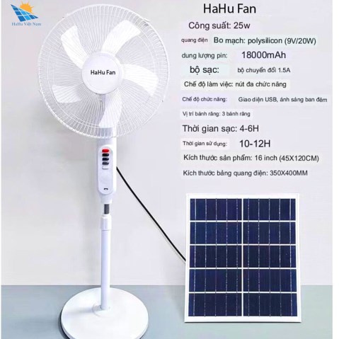 Quạt năng lượng mặt trời - Đèn Năng Lượng Mặt Trời HaHu - Công Ty TNHH HaHu Việt Nam