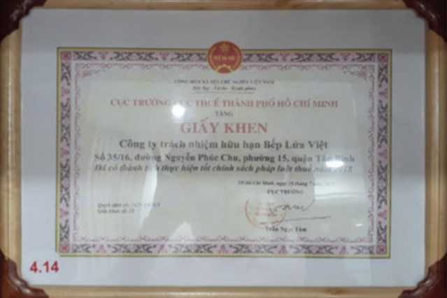  - Chi Nhánh Bình Dương - Công Ty TNHH Bếp Lửa Việt