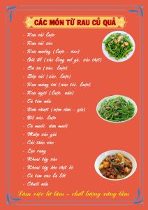 Menu - Suất Ăn Công Nghiệp KIMAVINA Việt Nam - Công Ty TNHH KIMAVINA Việt Nam